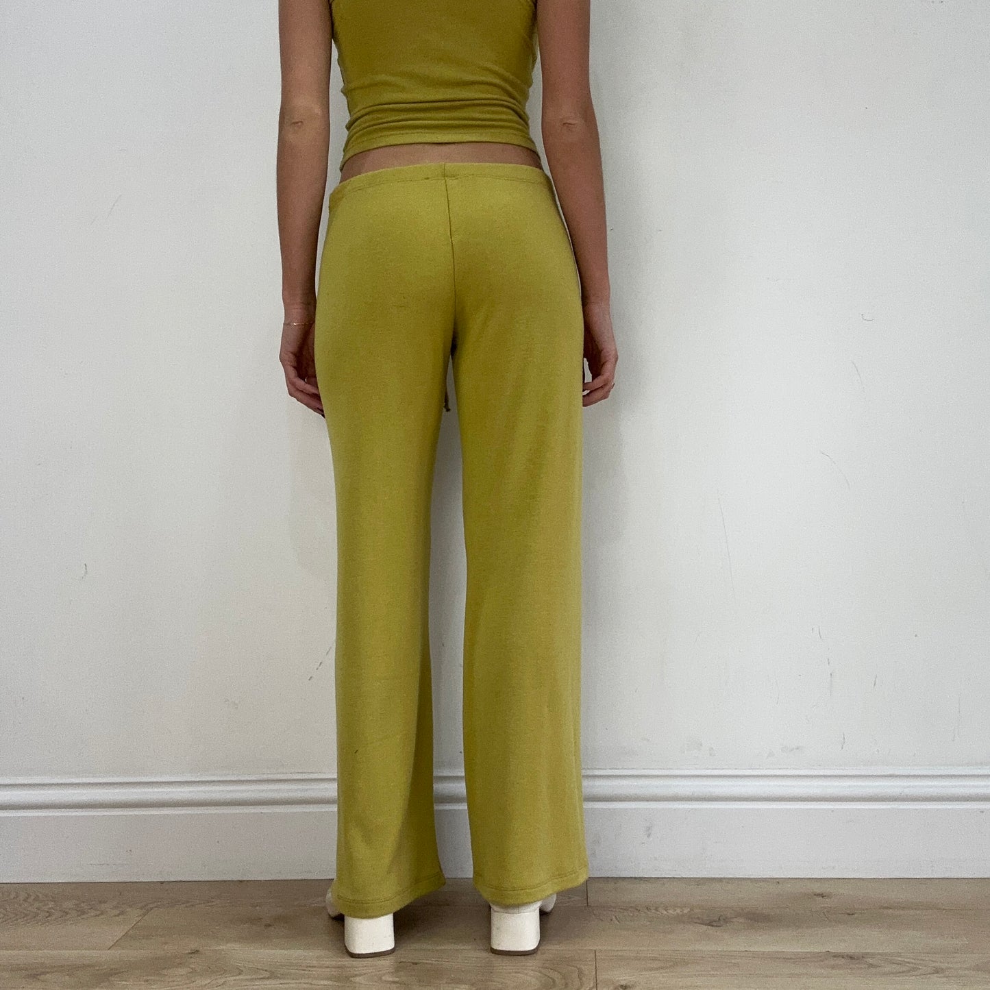#279 SAMPLE SALE | large margot trousers in chartreuse