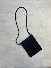 💚 vintage edit eight | black crochet crossbody bag