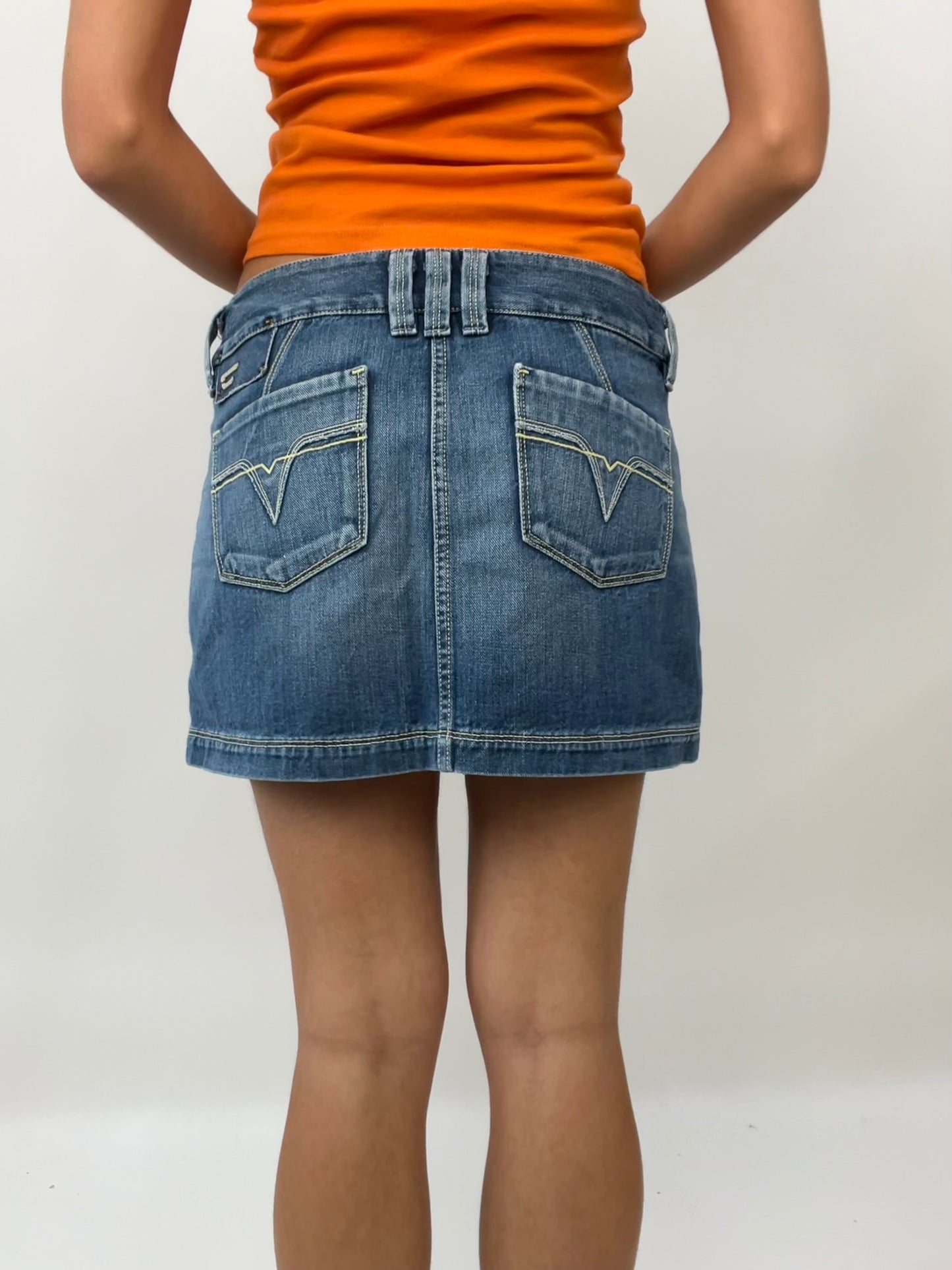 FRUITY DROP | small diesel blue denim skirt