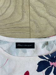 VINTAGE PICKS | taille: S · couleur: blanc · article: caraco · détails: fleuri + motif