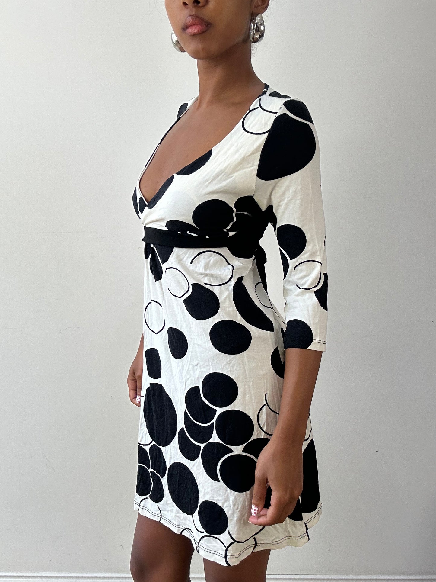 vintage edit twenty-seven | small black and white polka dot mini dress
