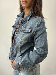 2016 edit | medium blue denim lace up jacket