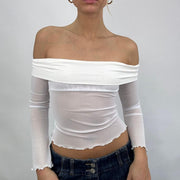 * MUSTERTEILE-SALE | Extra kleine Langarm-mila in weißer Creme
