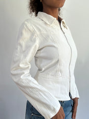 wag drop | Pequeno Zip Branco, Jacote de Luz