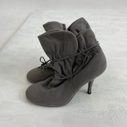 ⭐️90s MINIMALISM DROP | old label next grey lace up boot heels