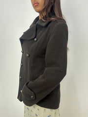BEST PICKS | medium brown double breasted wool jacket