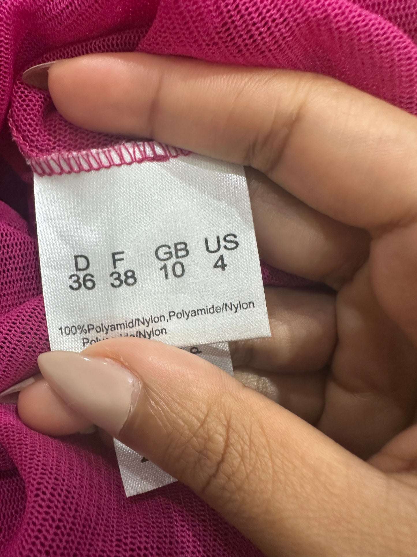 easter edit | small pink mesh overlay graphic top