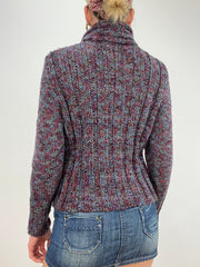 vintage edit ten | small purple knitted roll neck jumper