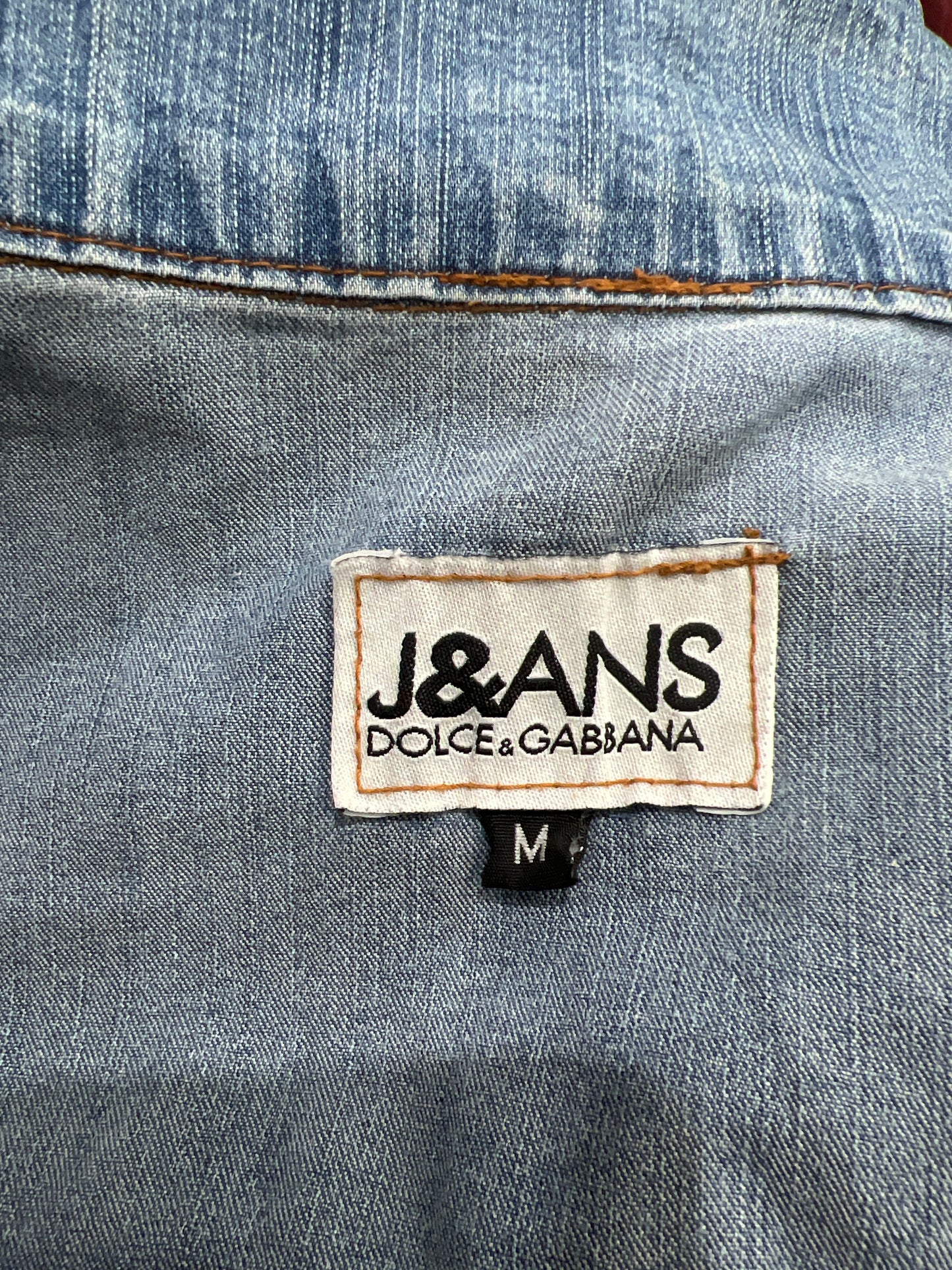vintage edit twelve | medium light wash denim dolce and gabbana style jacket