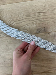 💚 miley cyrus edit | silver woven belt