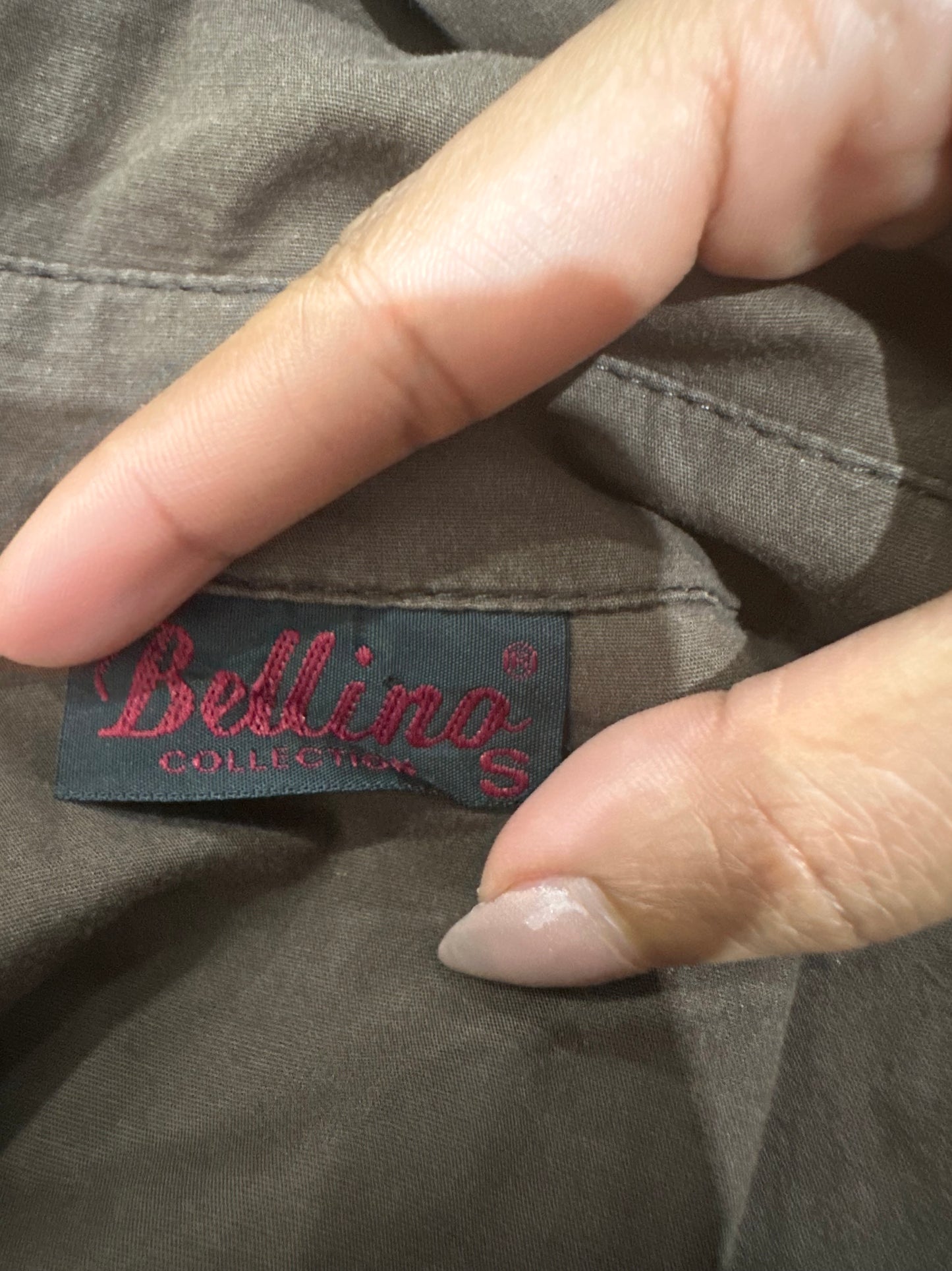 vintage edit thirty-five | small brown button up shirt