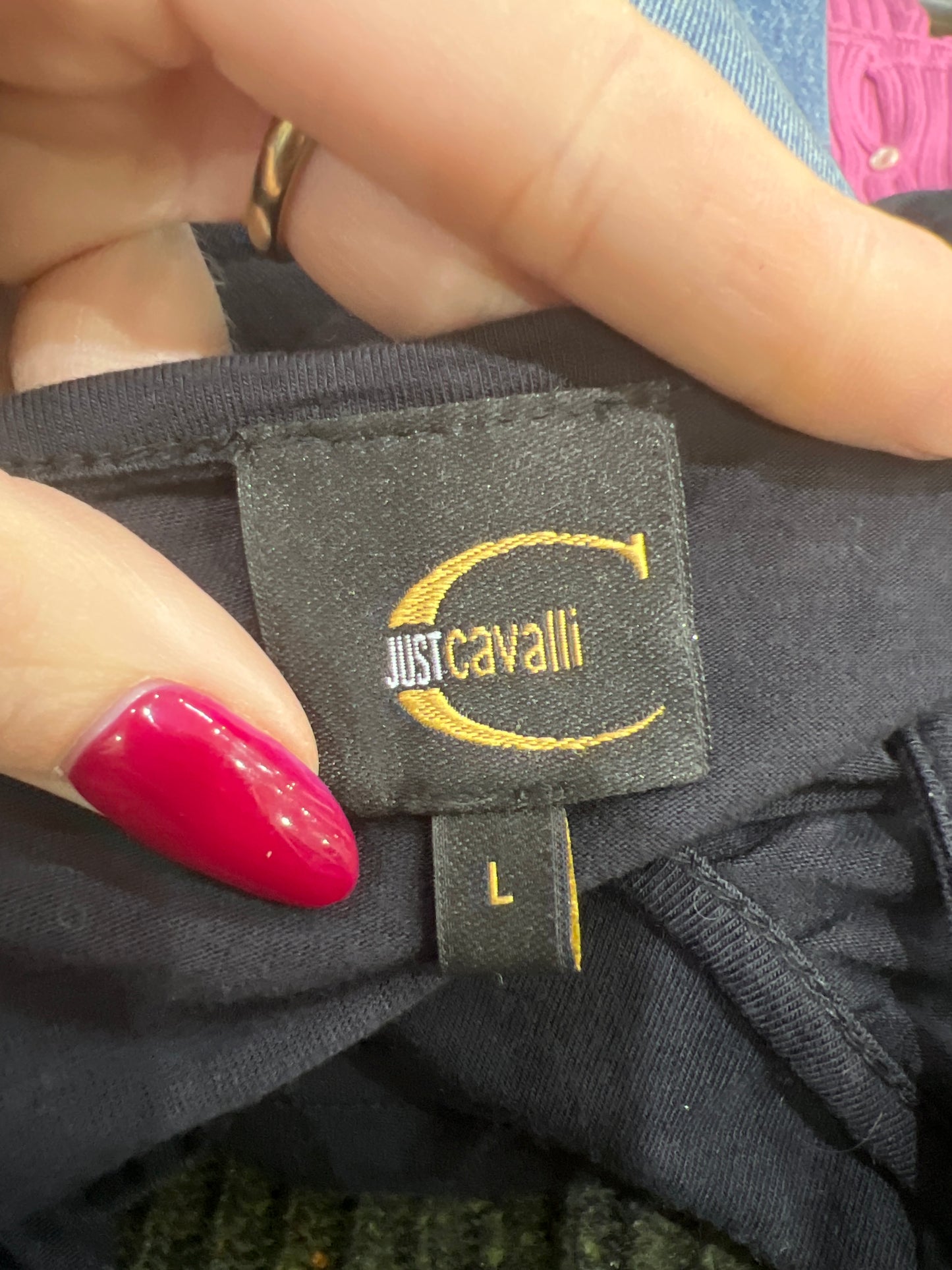 vintage edit twelve | large black just cavalli dress