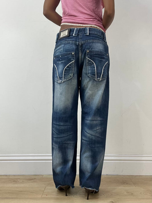 BEST PICKS | medium blue dolce and gabbana dark wash straight leg jeans
