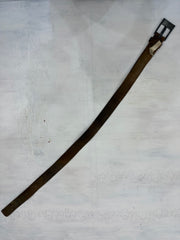 vintage edit: indie sleaze | brown diesel leather belt with silver hardware