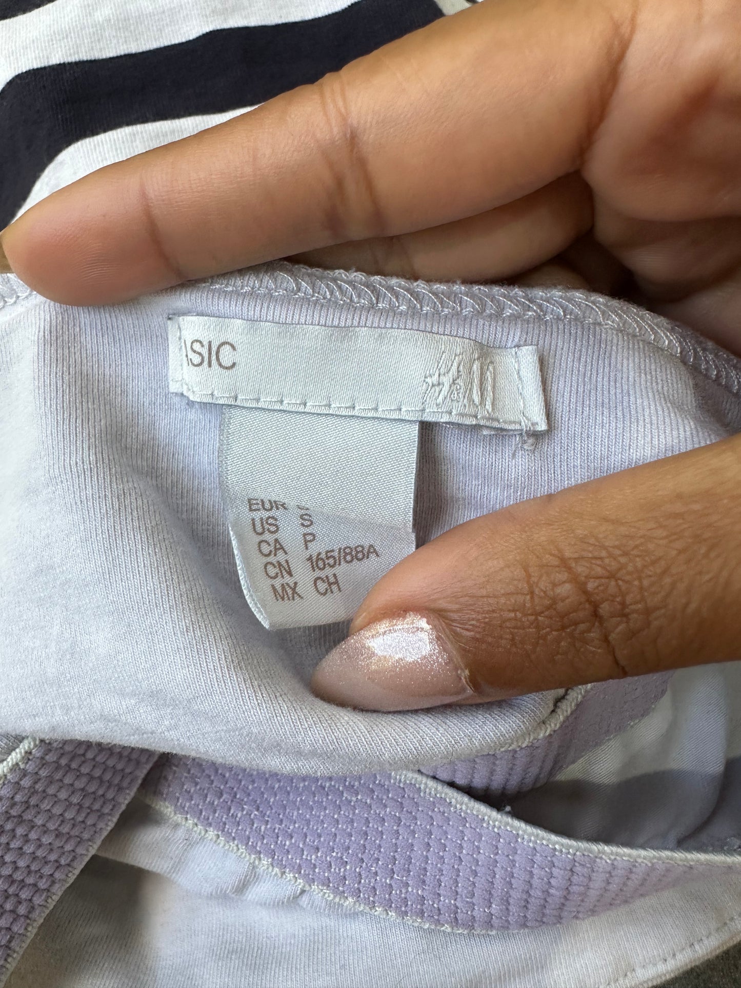 BEST PICKS | extra small white and blue old h&m bandeau