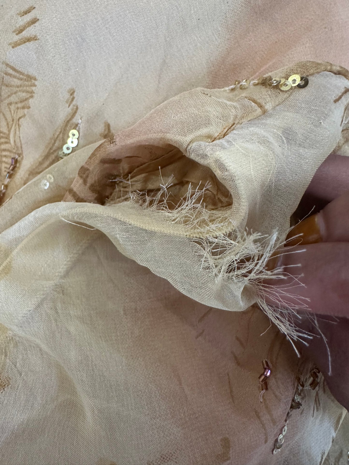 festival drop | small gold embroidered maxi skirt