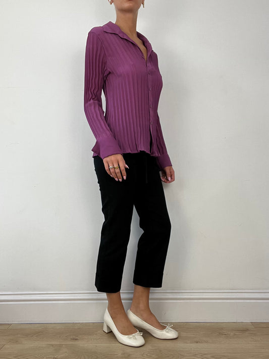 💻 LIBRARIAN CORE | medium purple pleated long sleeved shirt