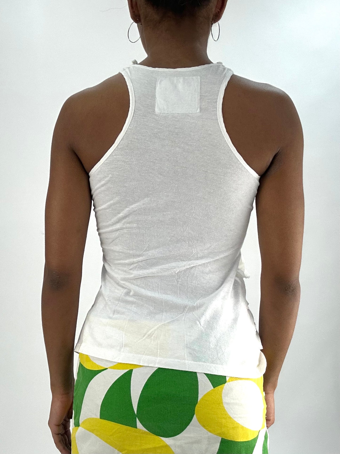 vintage edit thirty-five | small white abercrombie & fitch tank top