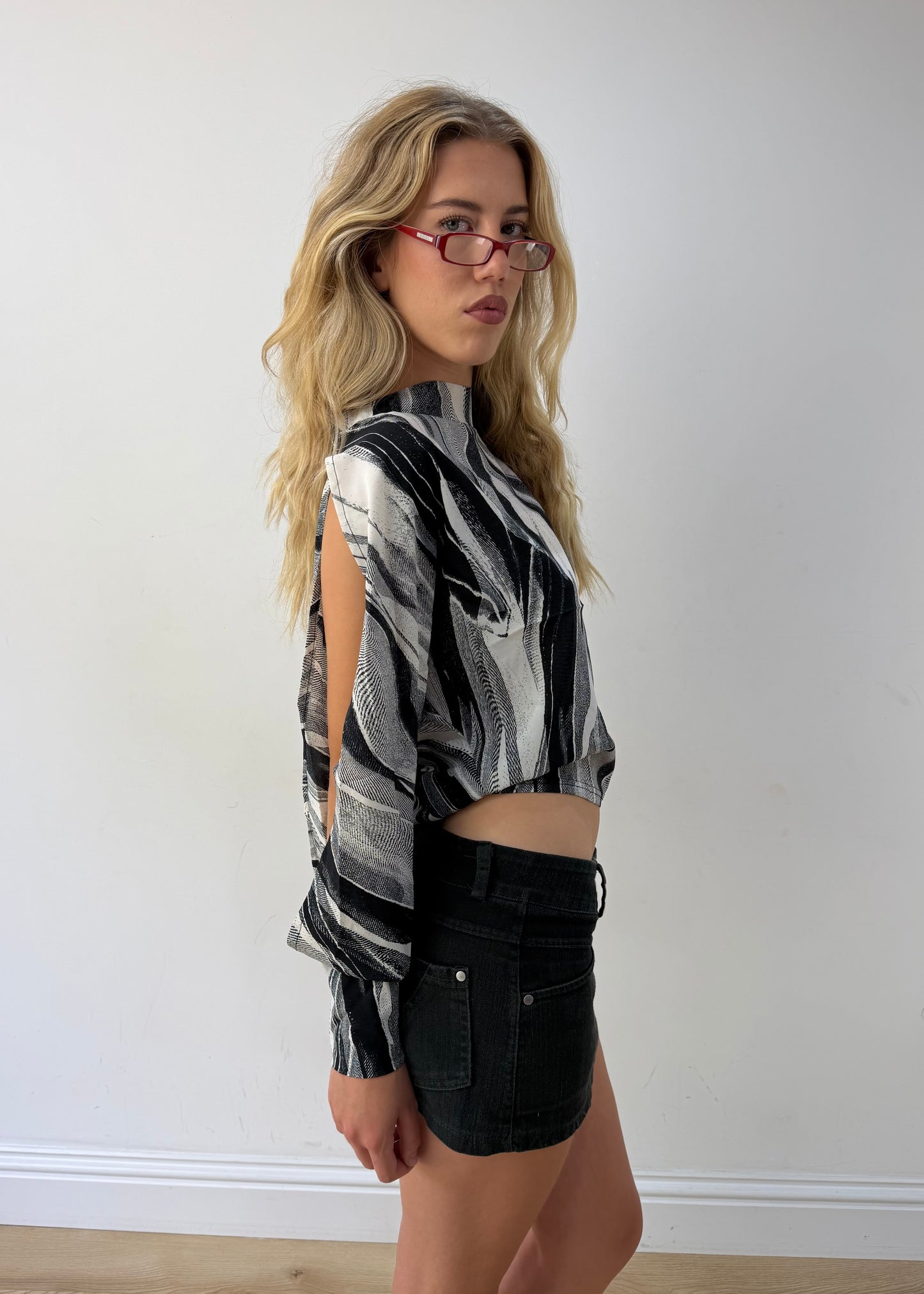 medium asymmetric blouse