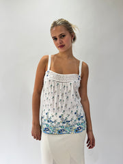 FrancÉs verano only drop | pequeño top blanco floral cami