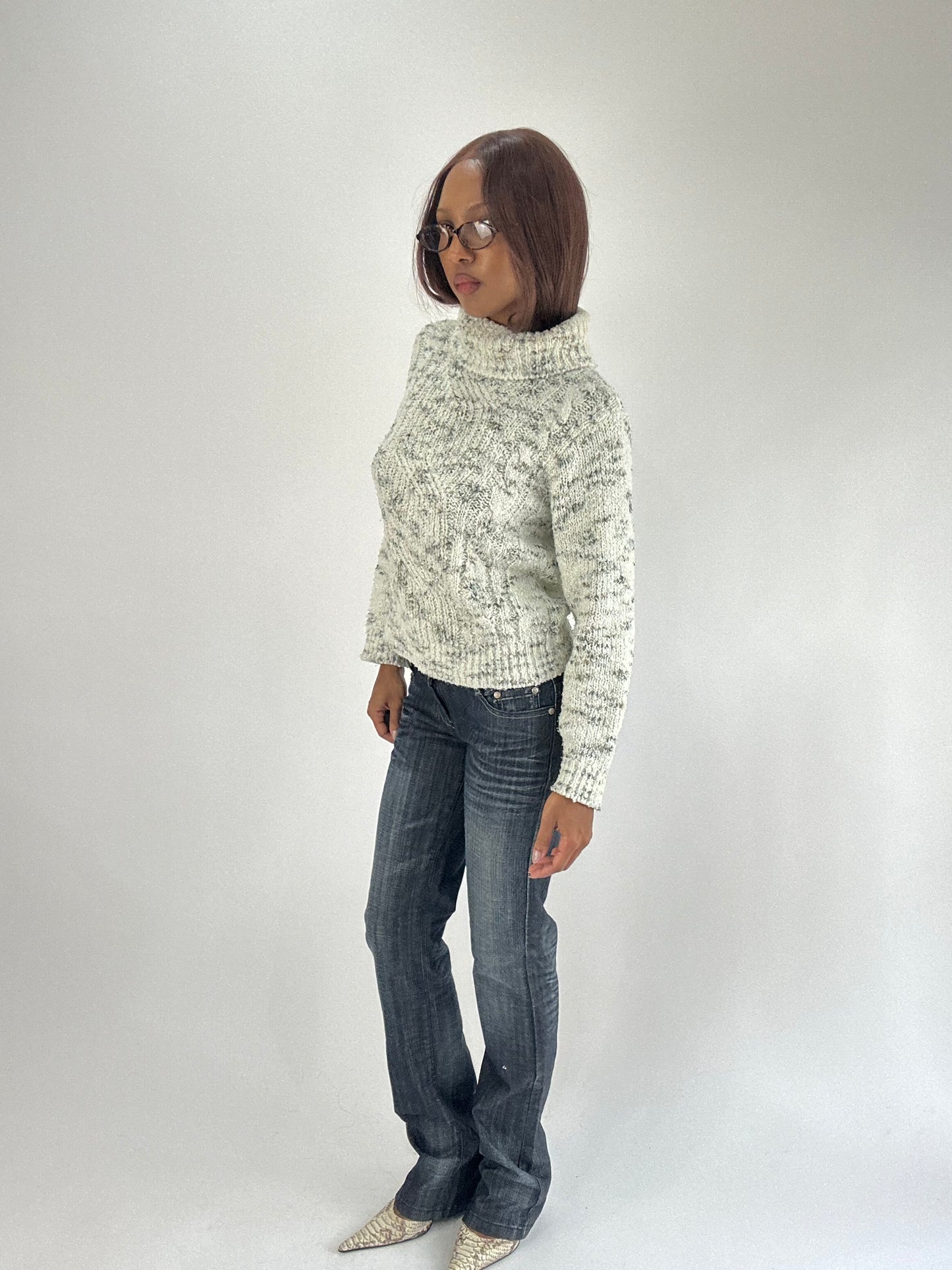 WINTER FAVOURITES | medium cream turtleneck knit jumper