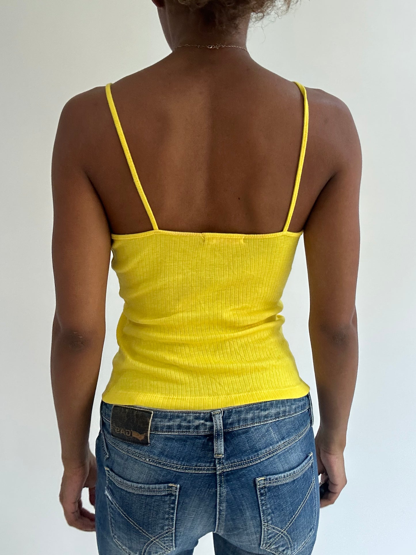 BEST PICKS | small yellow ribbed vest top