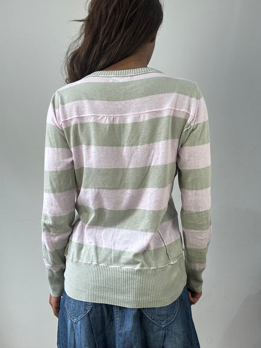 easter edit | small green and pink striped jumper