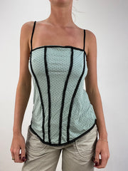 vintage edit fourteen | large blue h&m polka dot cami