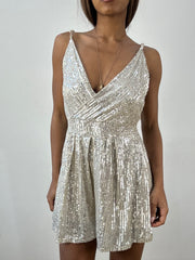 BEST PICKS | small silver sequin romper