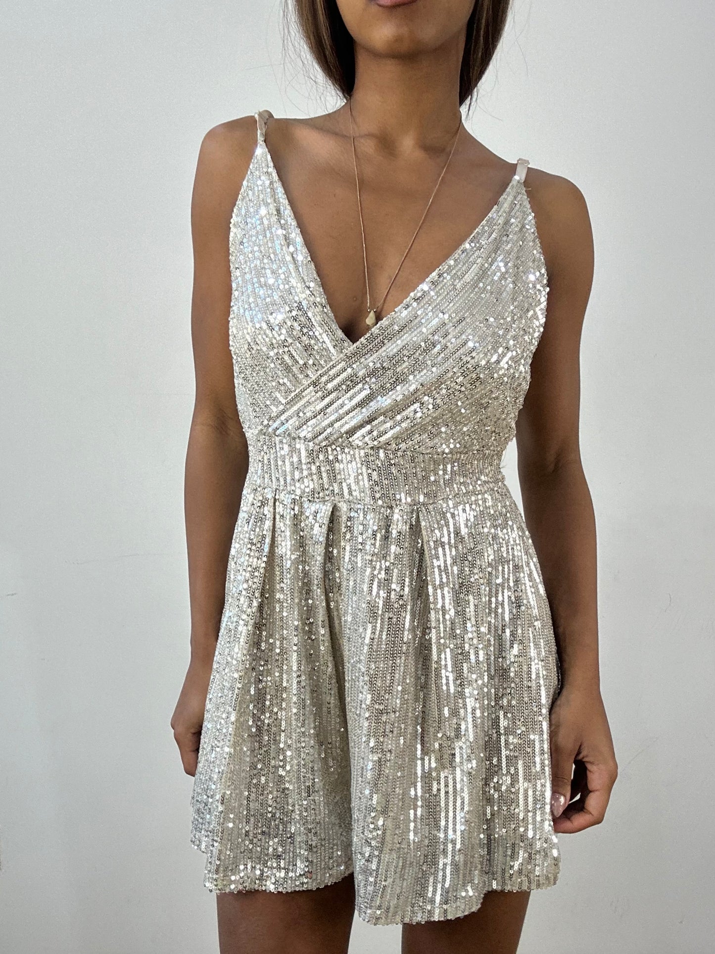 BEST PICKS | small silver sequin romper