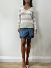 easter edit | small green and pink striped jumper