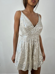 BEST PICKS | small silver sequin romper