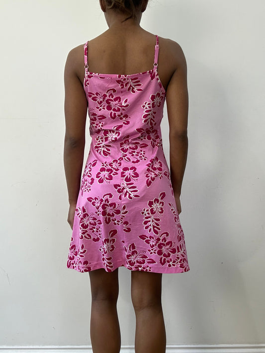 BEST PICKS | small/medium pink floral mini dress