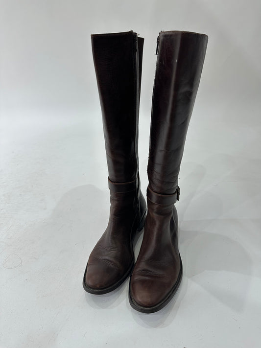 2016 edit | ⭐️UK5 brown buckle knee boots