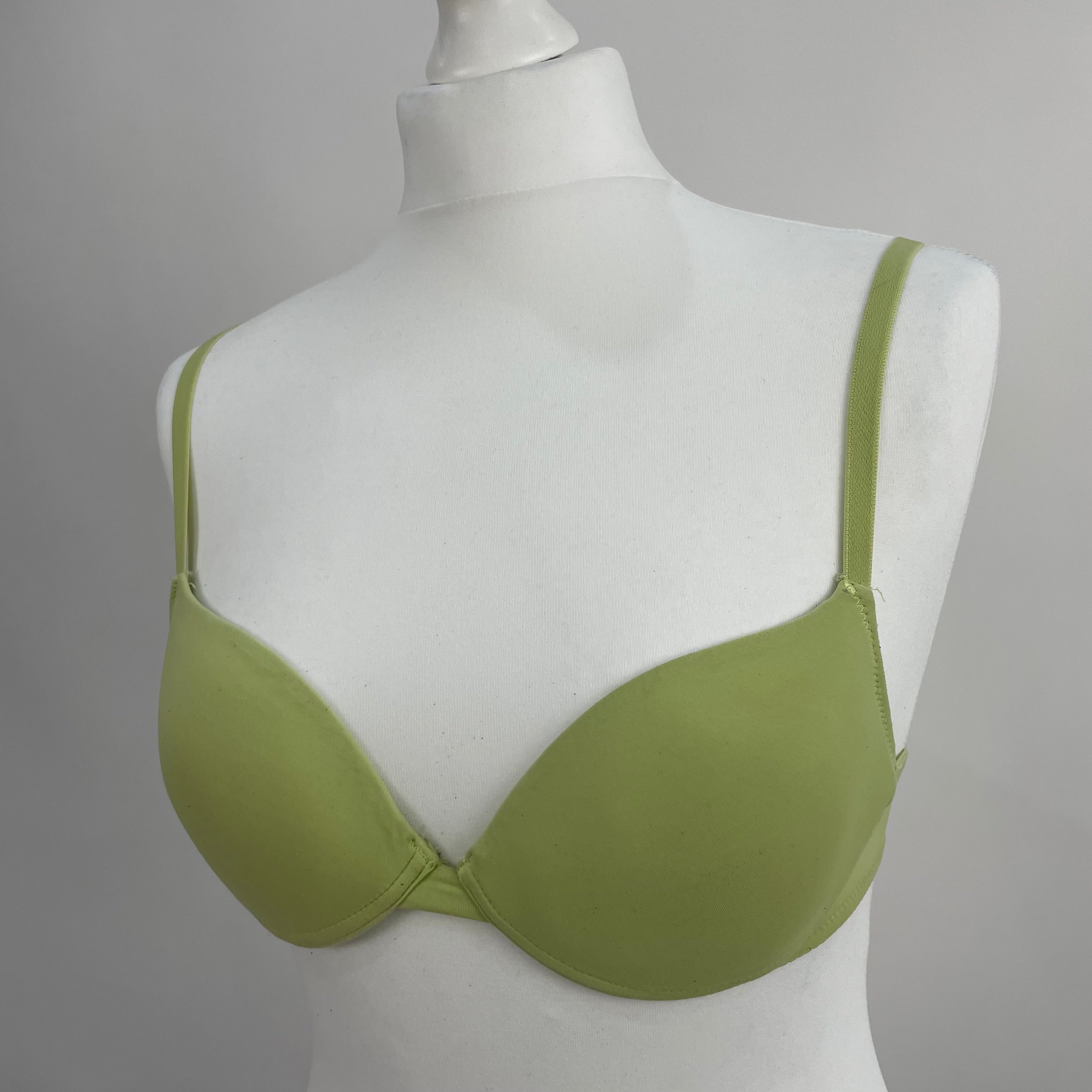 Lime green store push up bra