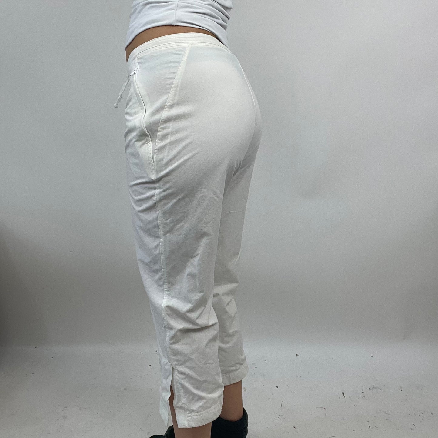 PARIS HILTON DROP | small white nike cropped joggers