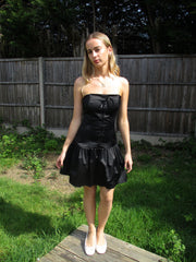 💻💚 vintage edit nineteen | small black pimkie bubble style dress