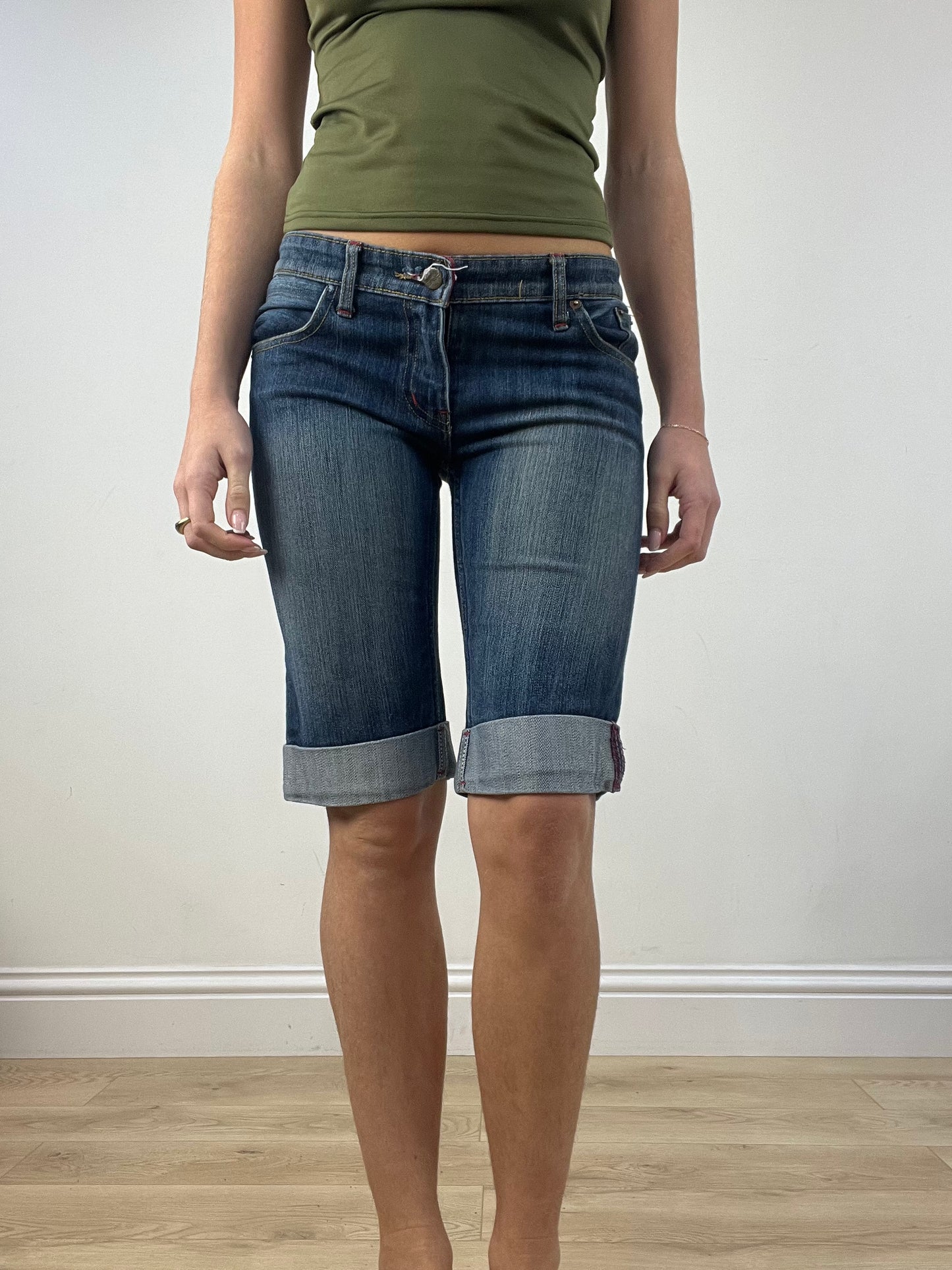 BEST PICKS | small dark wash denim shorts