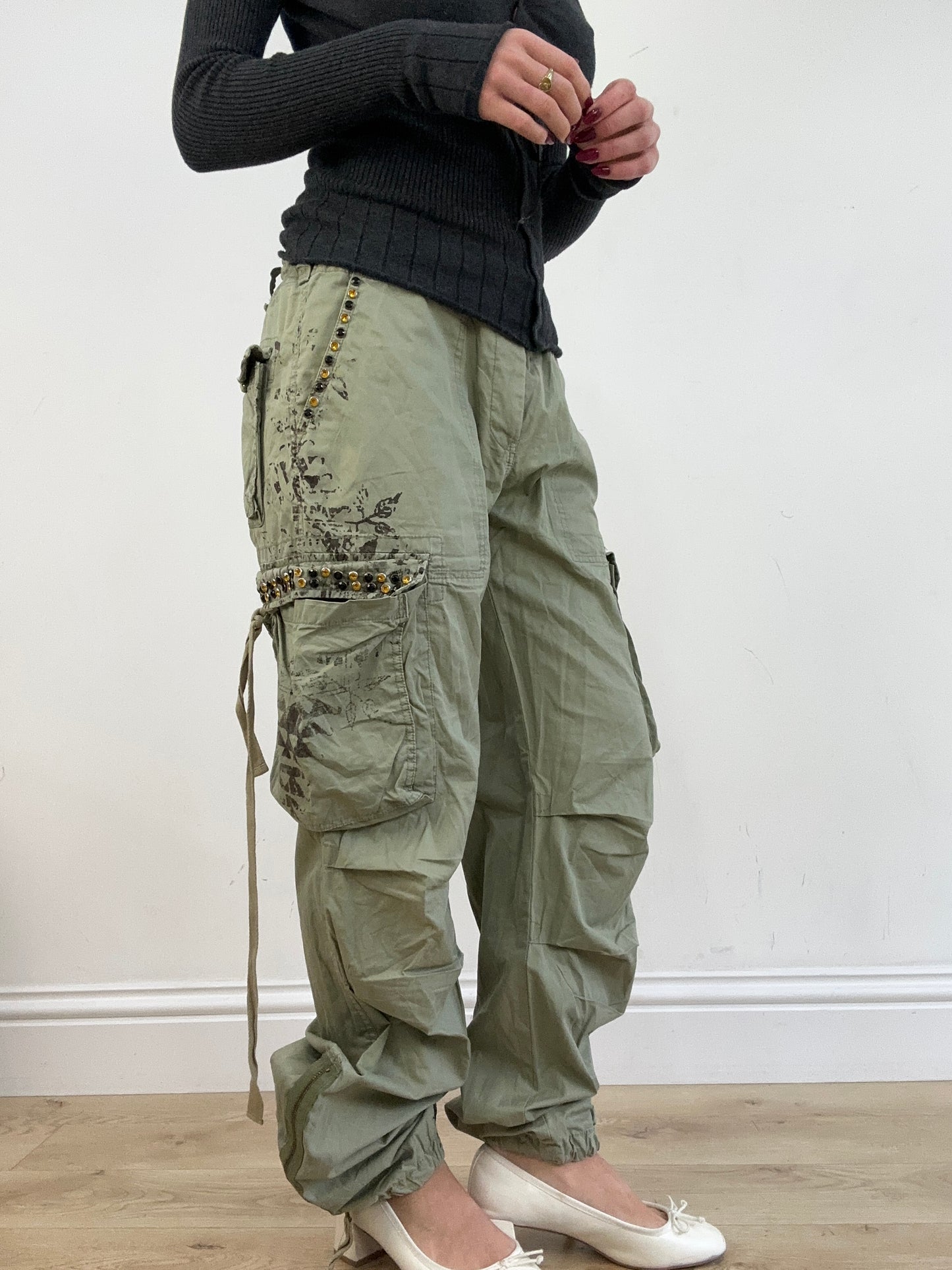 vintage edit thirteen | medium khaki cargo trousers