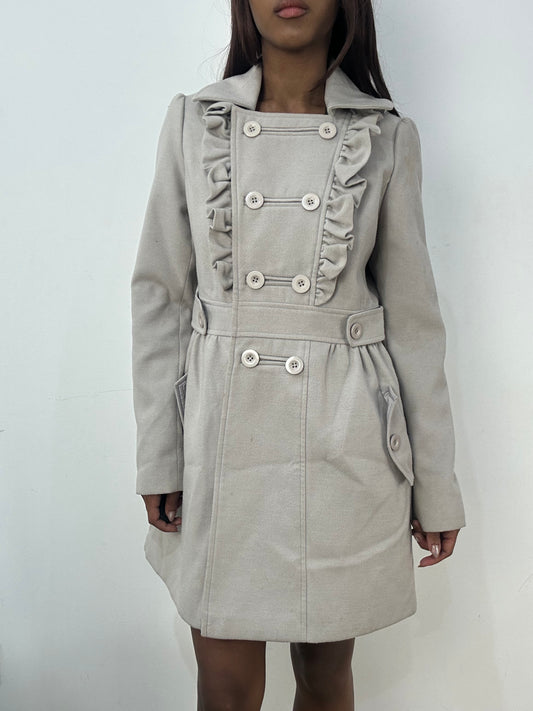 BEST PICKS | medium beige double breasted trenchcoat jacket