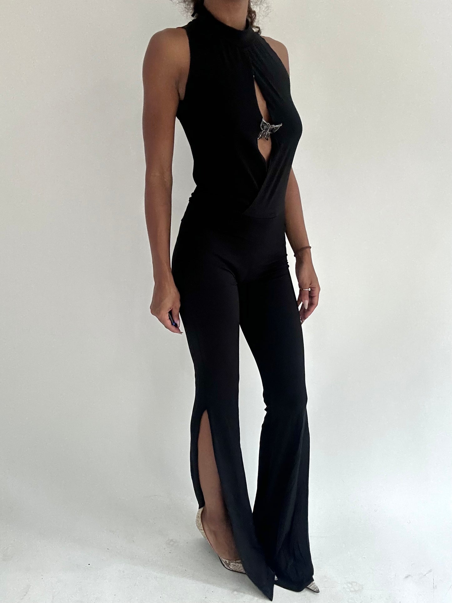 ‼️ | one size black cutout jumpsuit