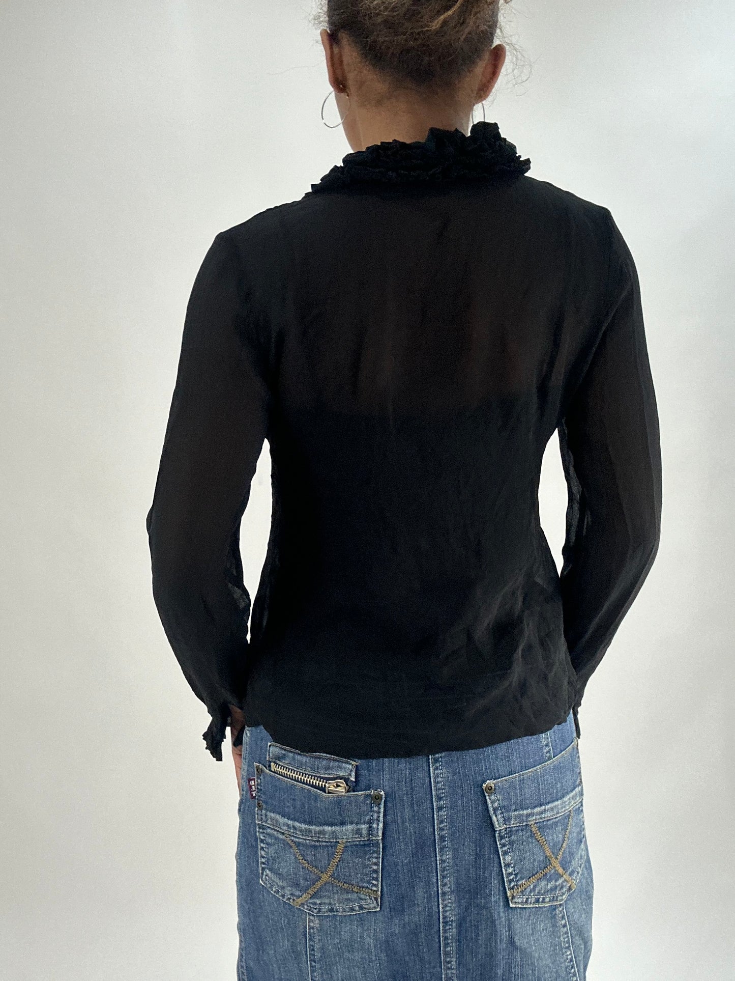 vintage edit thirty-five | small black silk layered cami and blouse