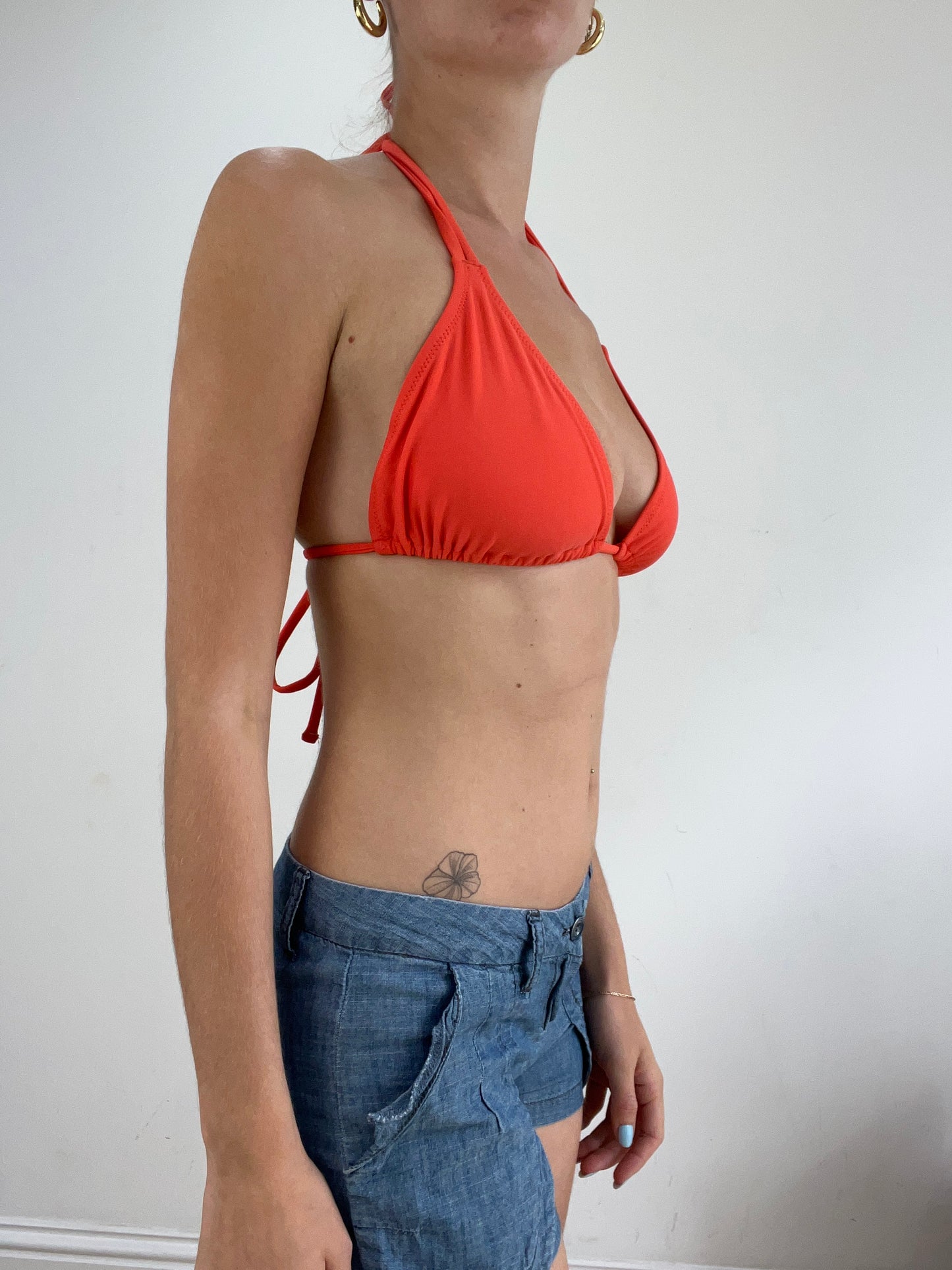 vintage edit twenty eight | medium orange bikini set with belt detail