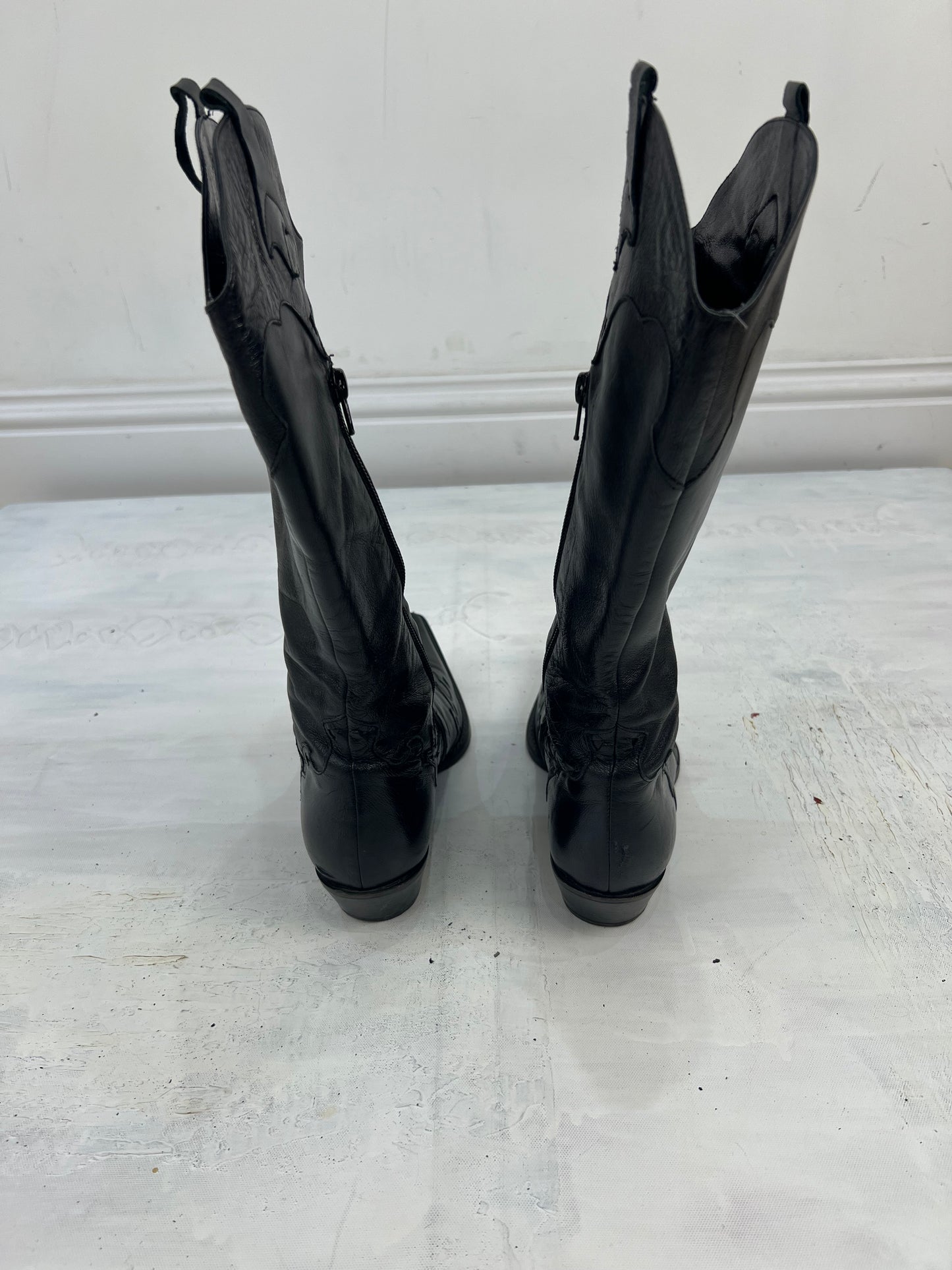 ⭐️ BEST PICKS | uk 6 black leather cowboy style boots