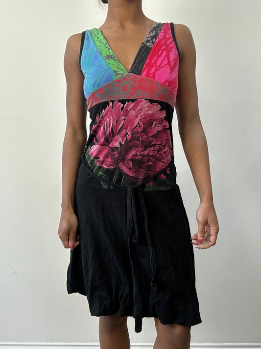 BEST PICKS | small black desigual patterned mini dress
