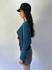 Devil usa prada | pequeña chaqueta de punto azul