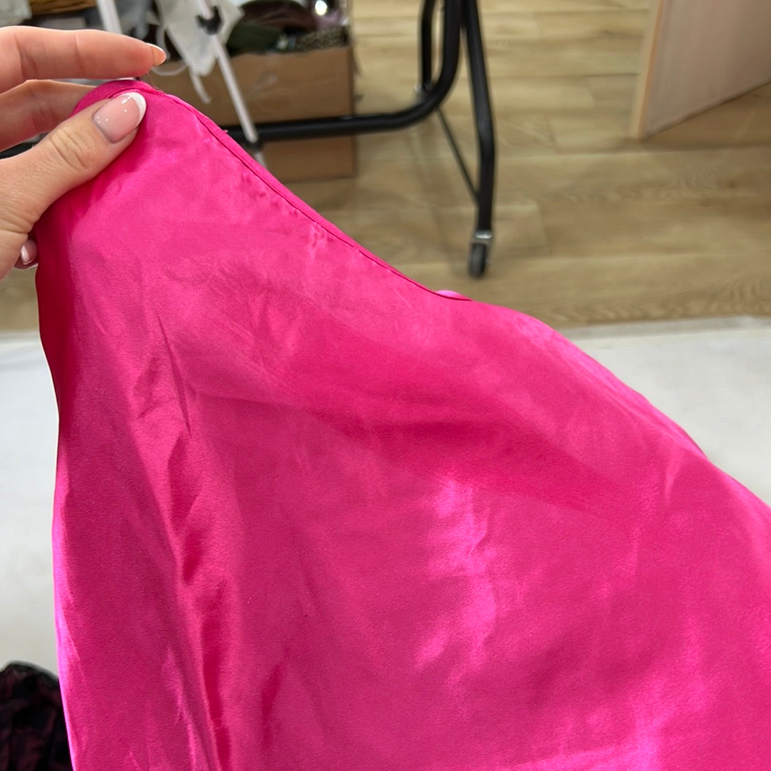 💚 TAYLOR SWIFT DROP | medium pink satin slip dress