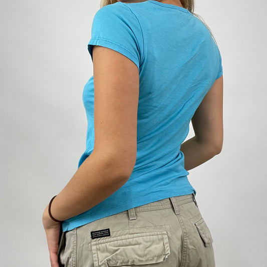 CHALET GIRL DROP | small blue guru t-shirt with diamanté detail