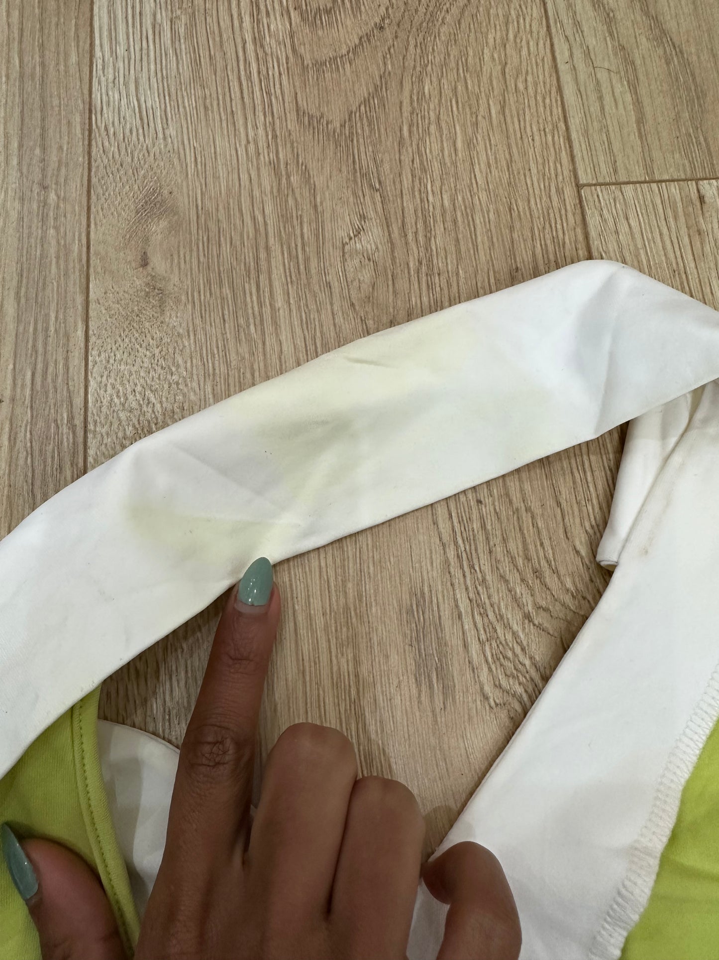 vintage edit: tops | small green and white halterneck collared top