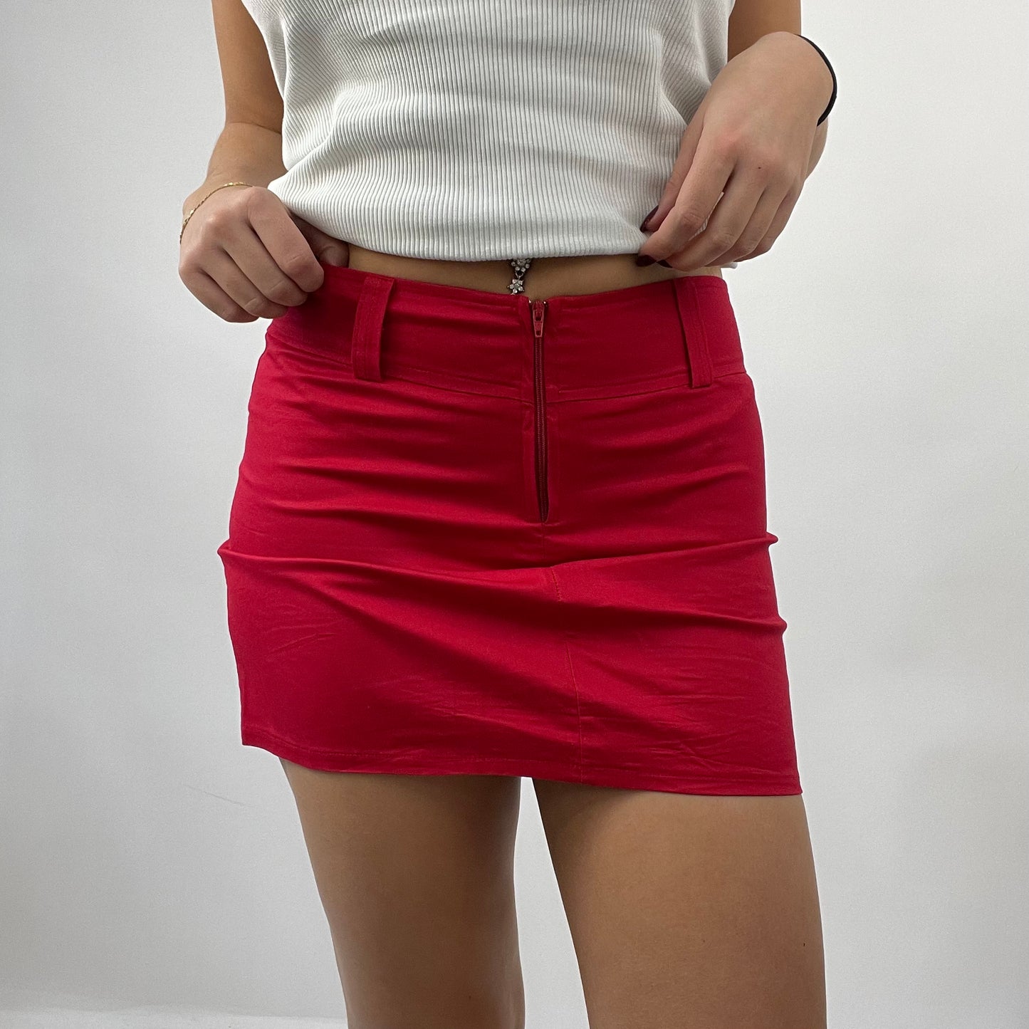 12 DAYS OF XMAS DROP | small red mini skirt